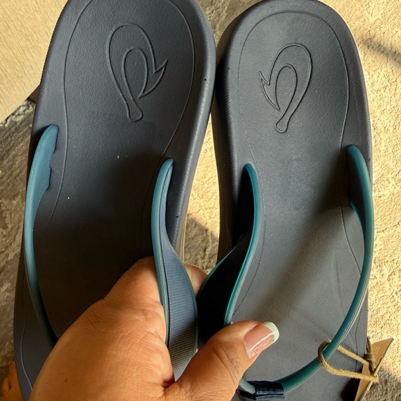 OluKai Men's Deep Blue Sandals - Picture 6 of 10